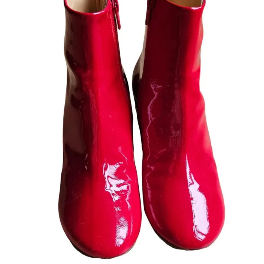 MM6 Patent Leather Boots